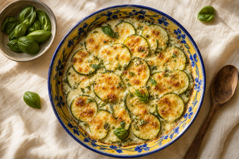 Gratin de courgettes, recette GustoPlan