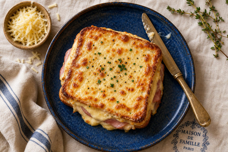 Classic Croque Monsieur with Crispy Cheese