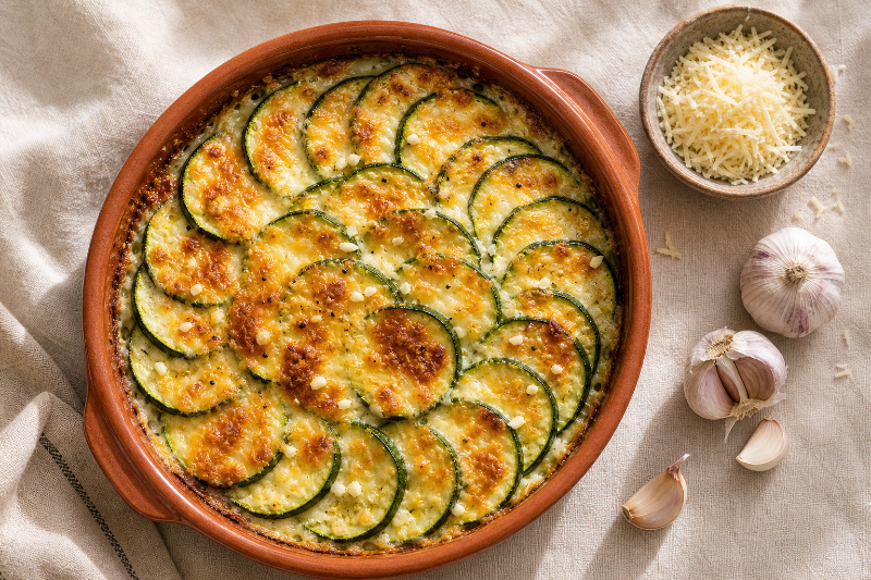Gratin de Courgettes, recette GustoPlan