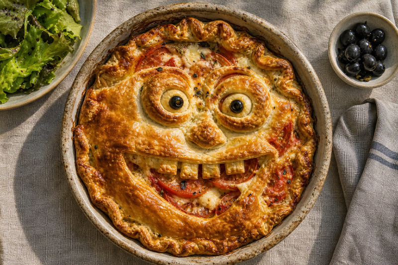 Monster tomato pie, GustoPlan recipe