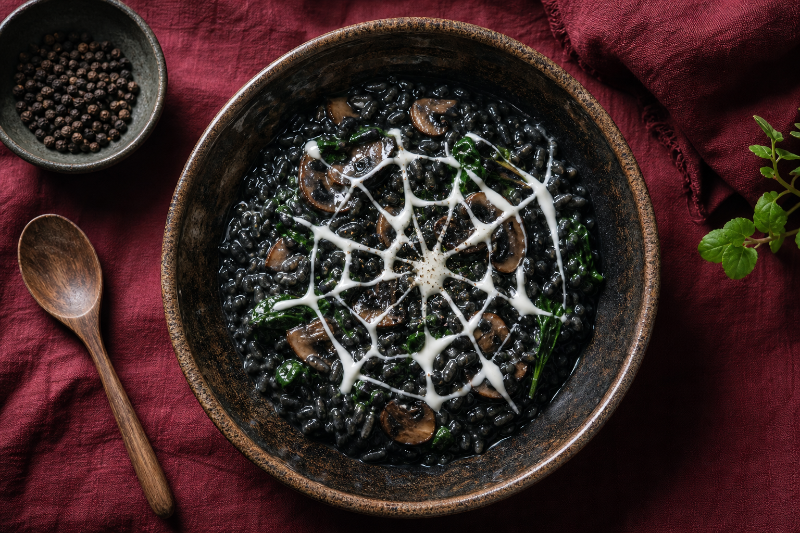 Black spiderweb risotto, GustoPlan recipe