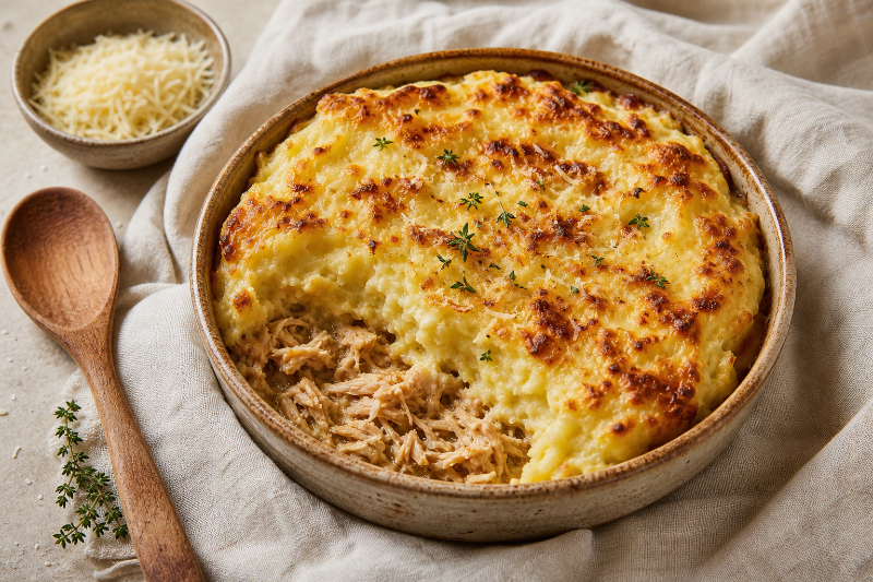 Hachis de dinde et purée, recette GustoPlan