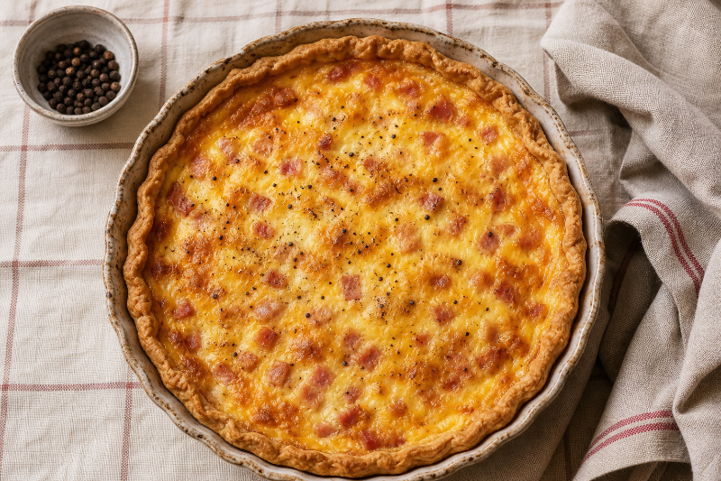 Ham and cheese quiche, GustoPlan recipe