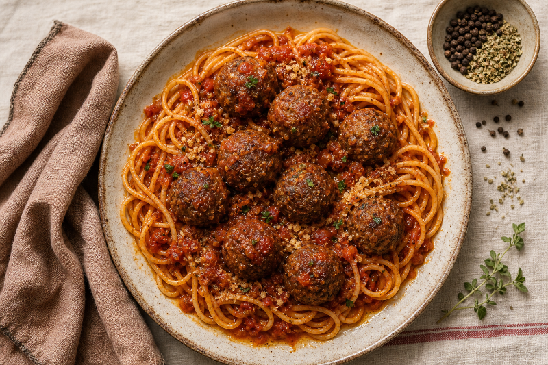 Boulettes de Boeuf à la Sauce Tomate, recette GustoPlan