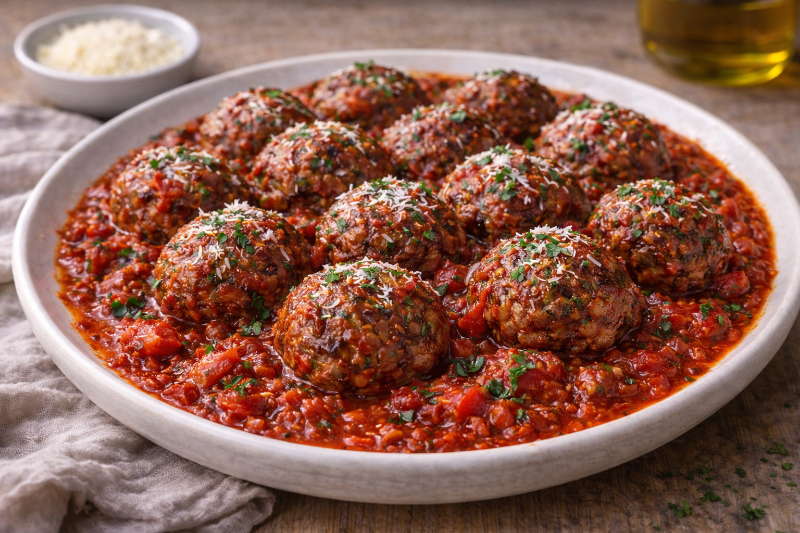 Boulettes de Boeuf à la Sauce Tomate