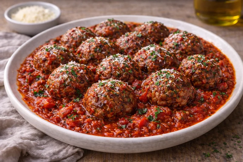 Boulettes de Boeuf à la Sauce Tomate
