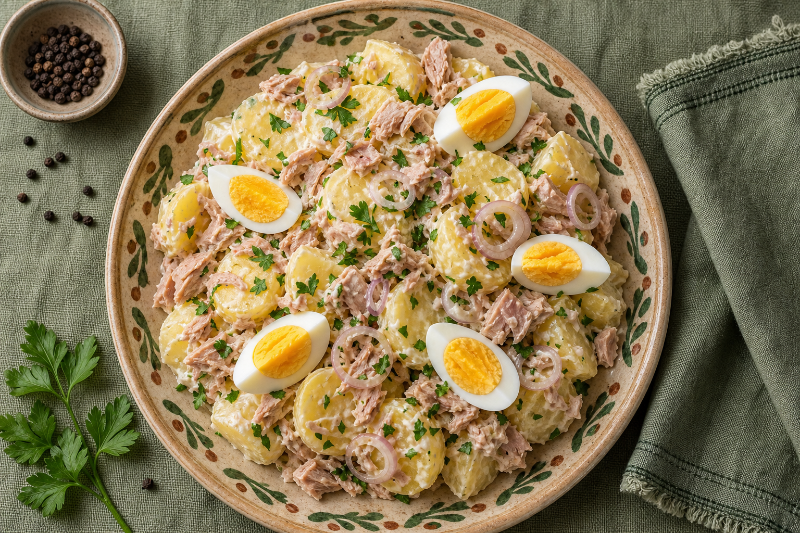 Salade de Pommes de Terre au Thon, recette GustoPlan