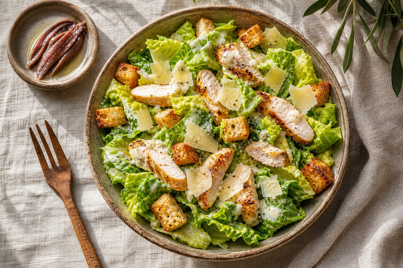Salade César au Poulet, recette GustoPlan