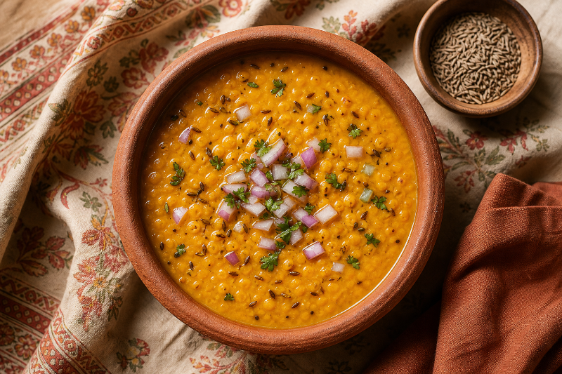 Dahl de lentilles corail, recette GustoPlan