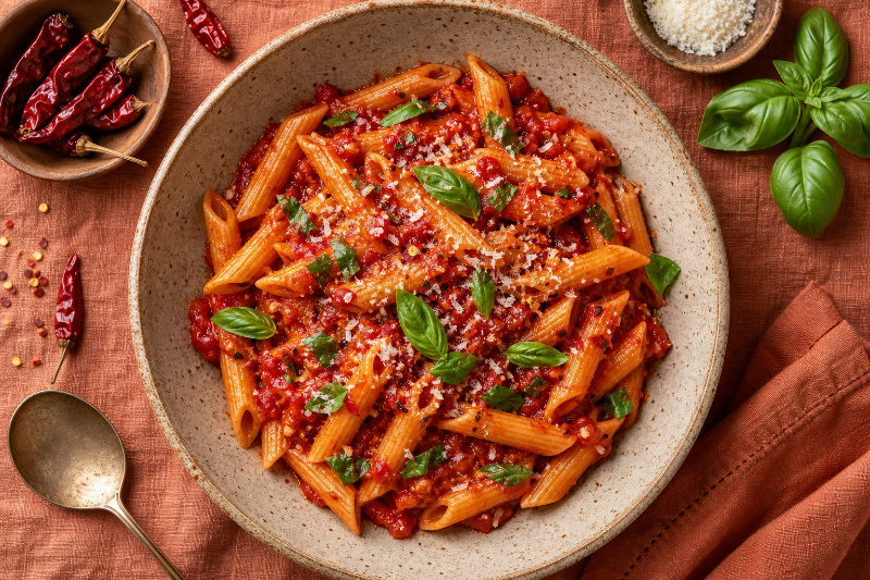 Penne all'arrabbiata, recette GustoPlan