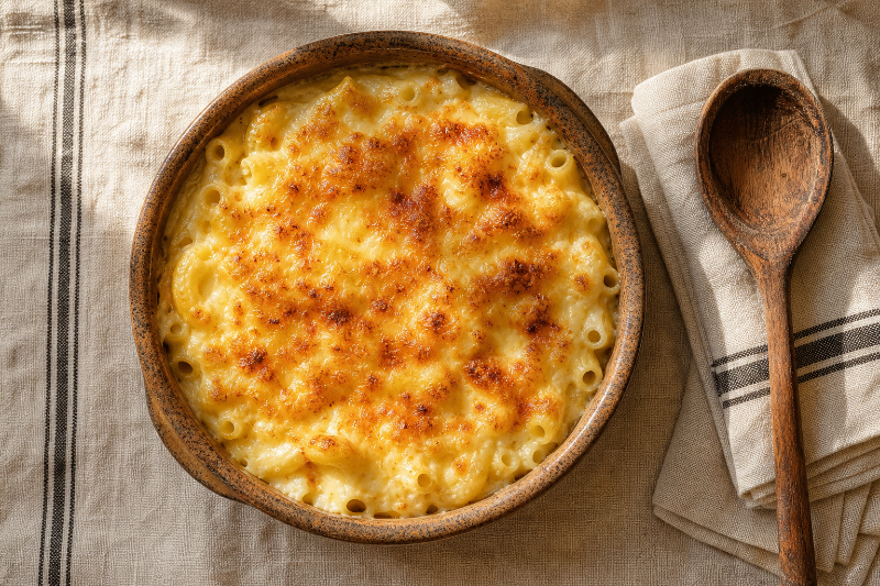 Gratin de pâtes à la crème, recette GustoPlan