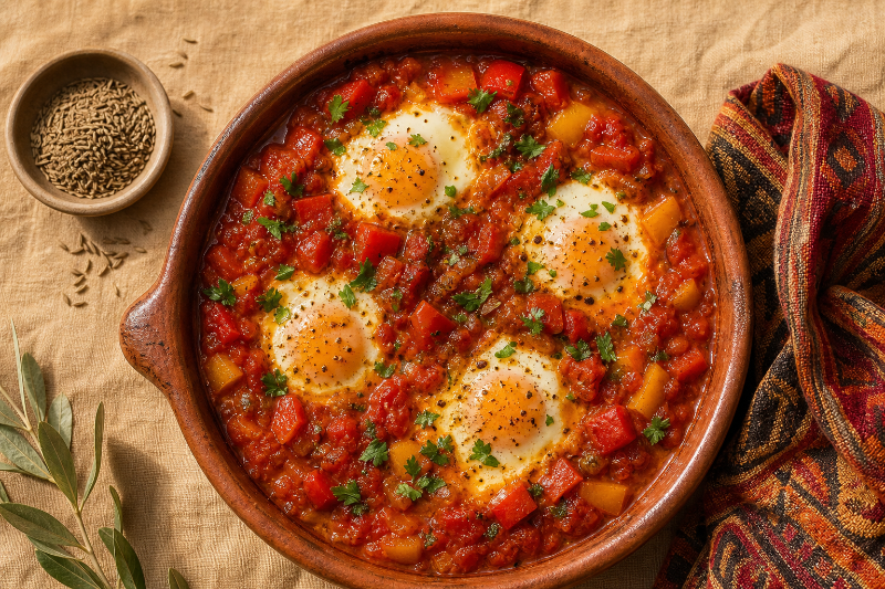 Shakshuka with peppers