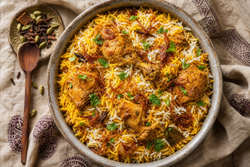 Chicken biryani, GustoPlan recipe