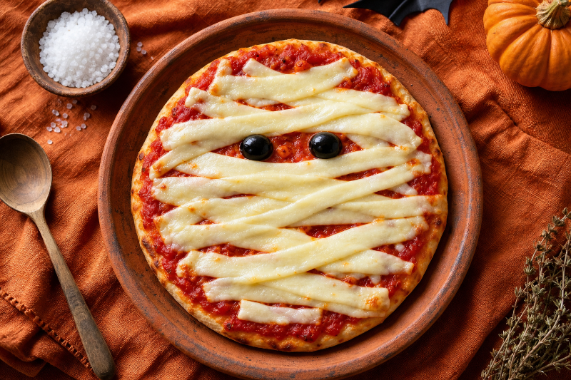 Pizza momie à la mozzarella, recette GustoPlan