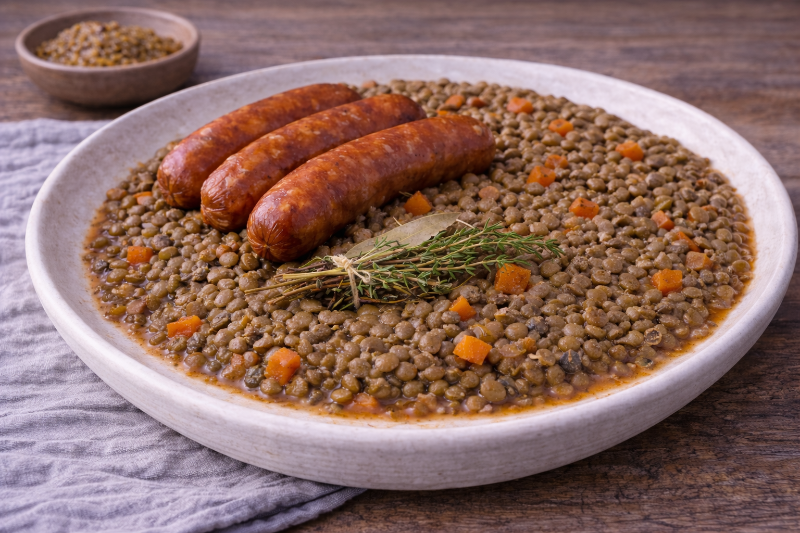 Petit Salé aux Lentilles