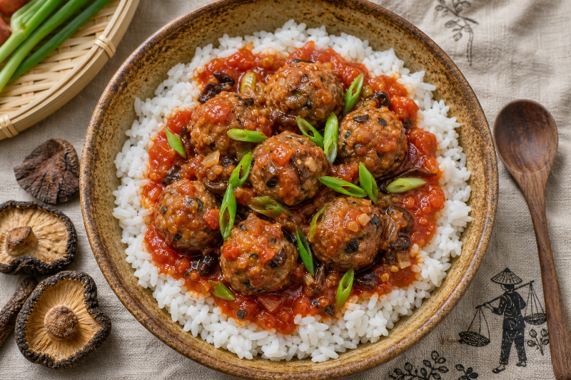 Boulettes de porc vietnamiennes à la sauce tomate, recette GustoPlan