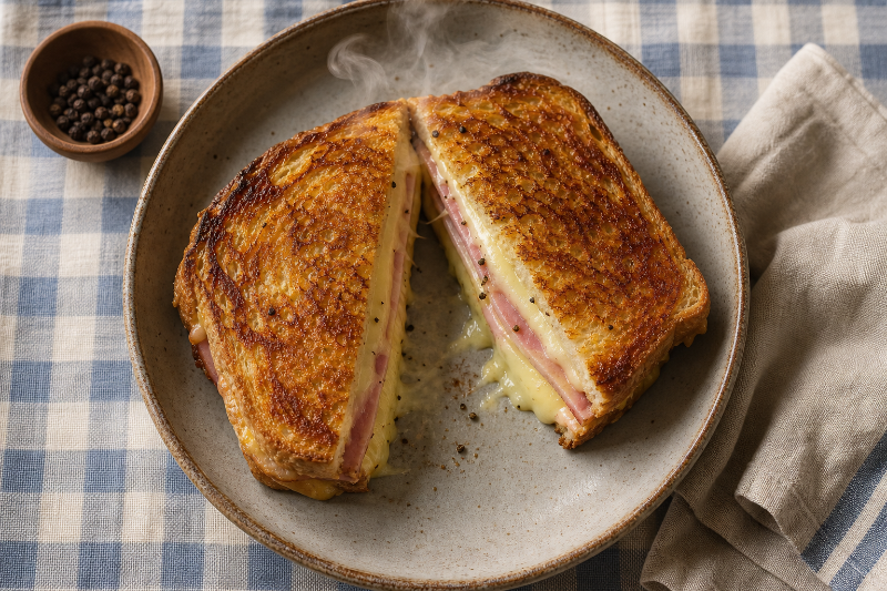 Croque-jambon fromage, recette GustoPlan