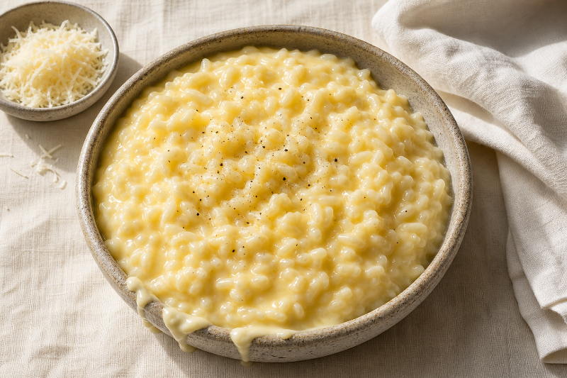 Riz crémeux au fromage, recette GustoPlan