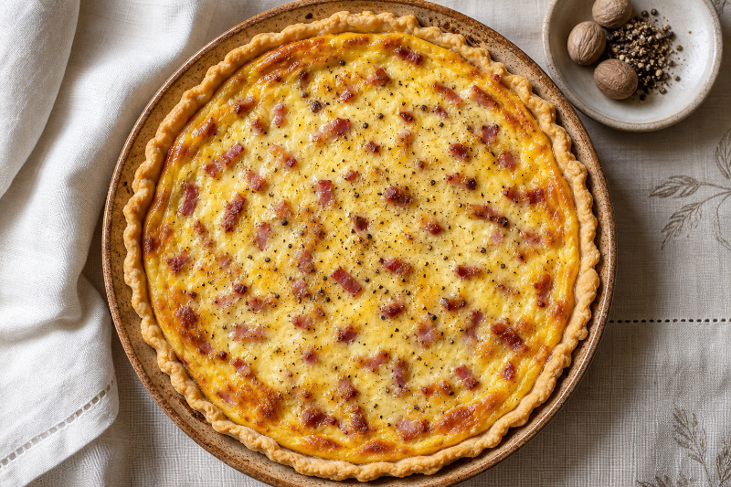 Quiche lorraine, recette GustoPlan