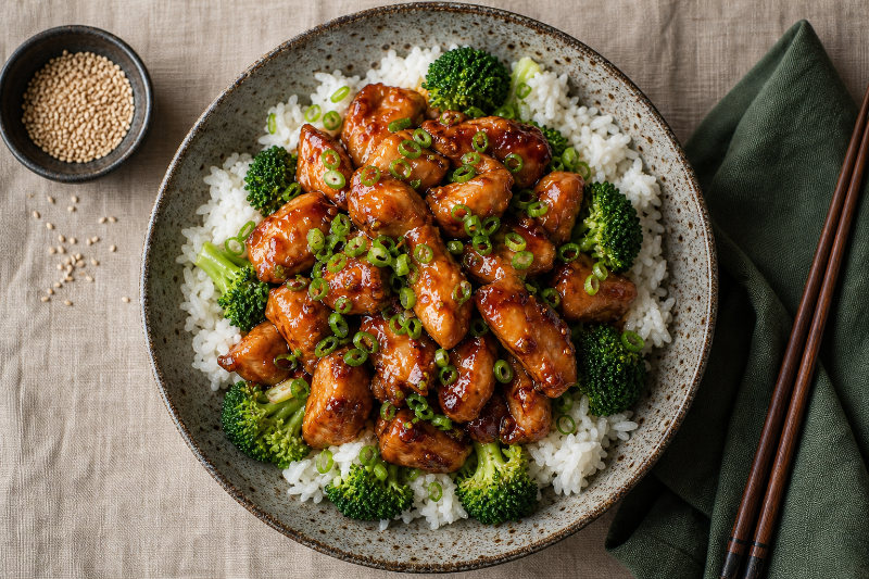 Poulet teriyaki et riz — recette GustoPlan