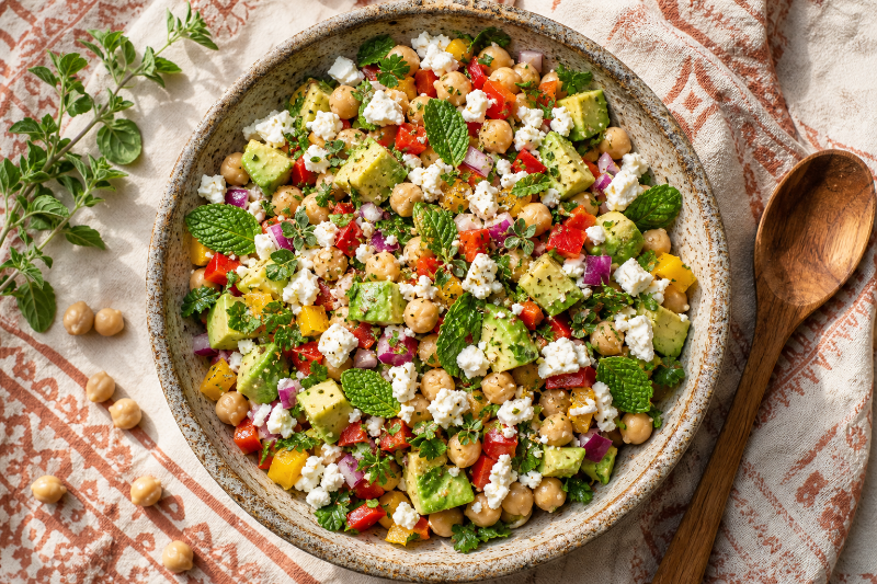 Chickpea, Feta & Avocado Salad
