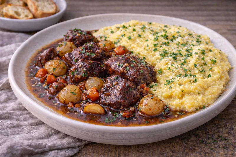 Daube Provençale au Bœuf et Polenta