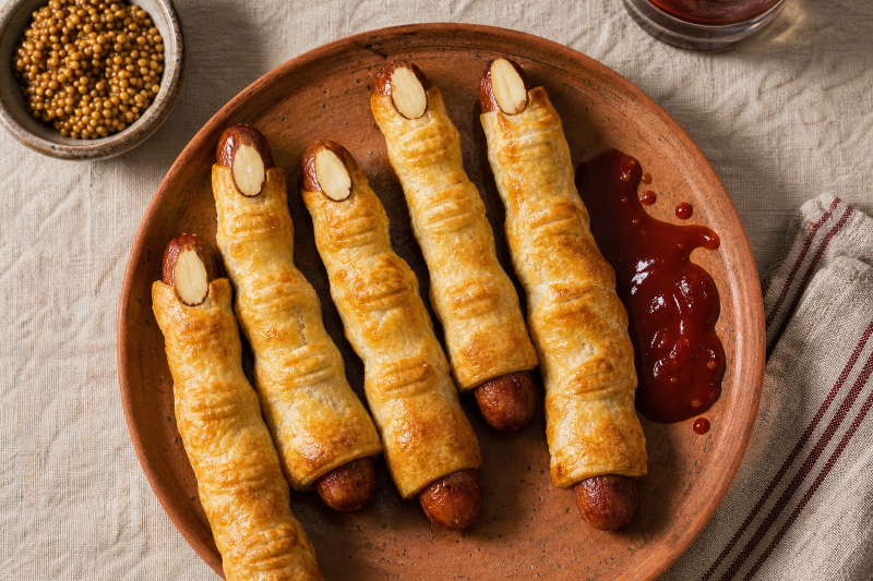 Witch-finger sausages, GustoPlan recipe