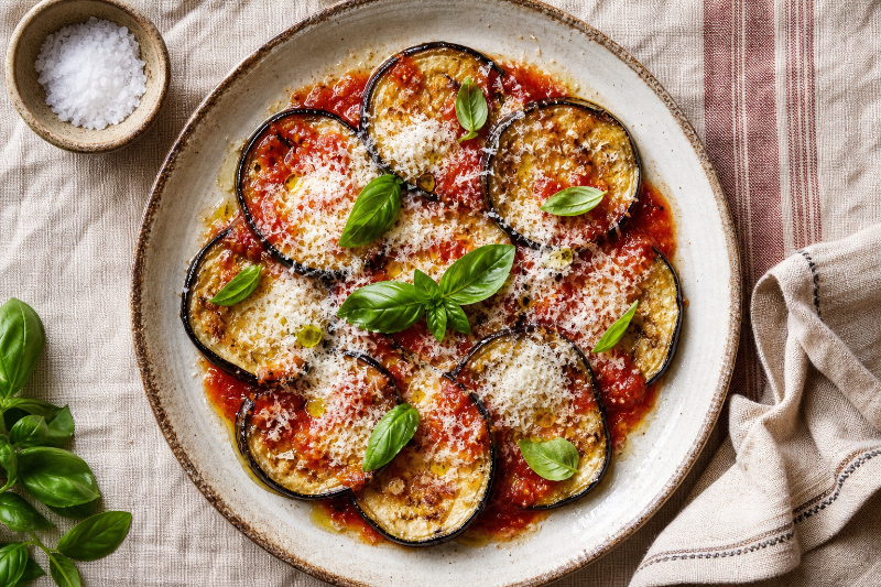 Aubergines au parmesan à l'air fryer, recette GustoPlan