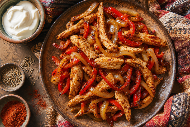 Fajitas poulet-poivrons — GustoPlan recipe