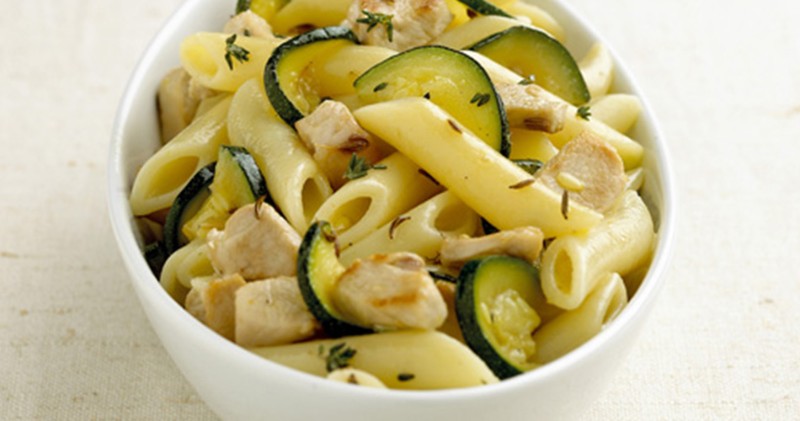 Mini penne Barilla Express au poulet et courgettes au Cookeo
