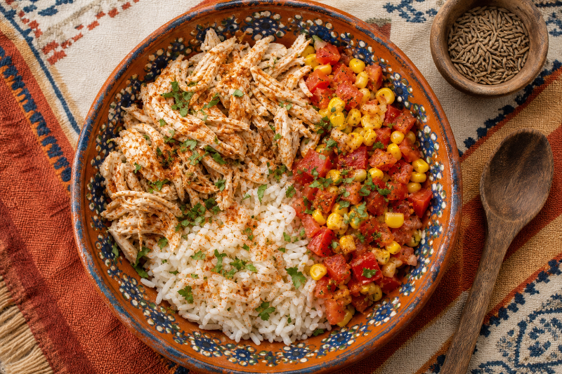 Poulet riz mexicain, recette GustoPlan