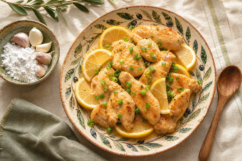 Lemon chicken stir-fry