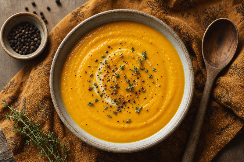 Soupe de butternut, recette GustoPlan