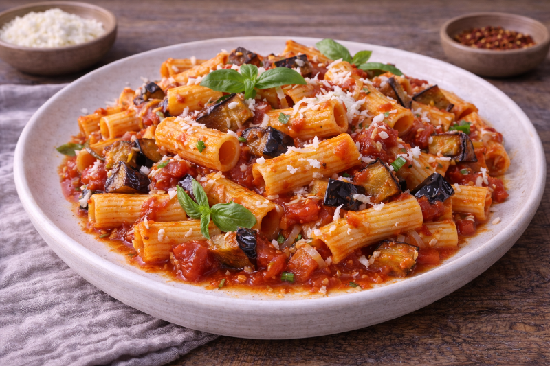 Rigatoni alla Norma