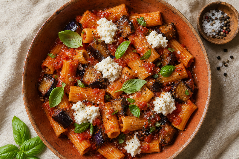Rigatoni alla Norma, recette GustoPlan
