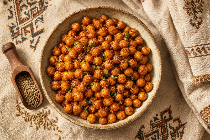 Crispy spiced chickpeas in the air fryer, GustoPlan recipe