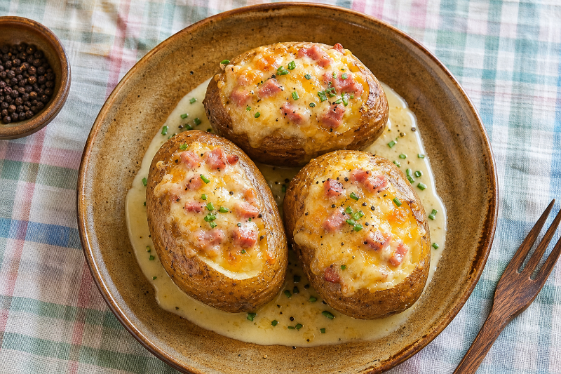 Pommes de terre farcies, recette GustoPlan