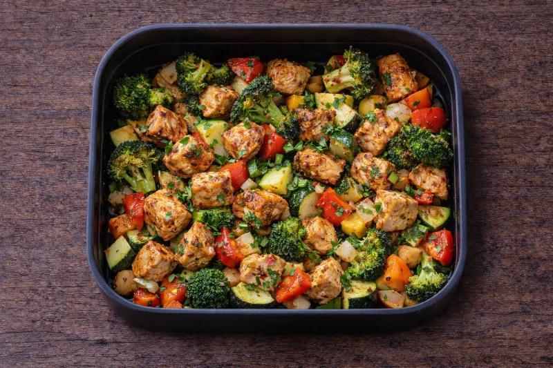 Poulet & Légumes à l’Air Fryer