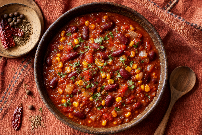 Chili de haricots, recette GustoPlan