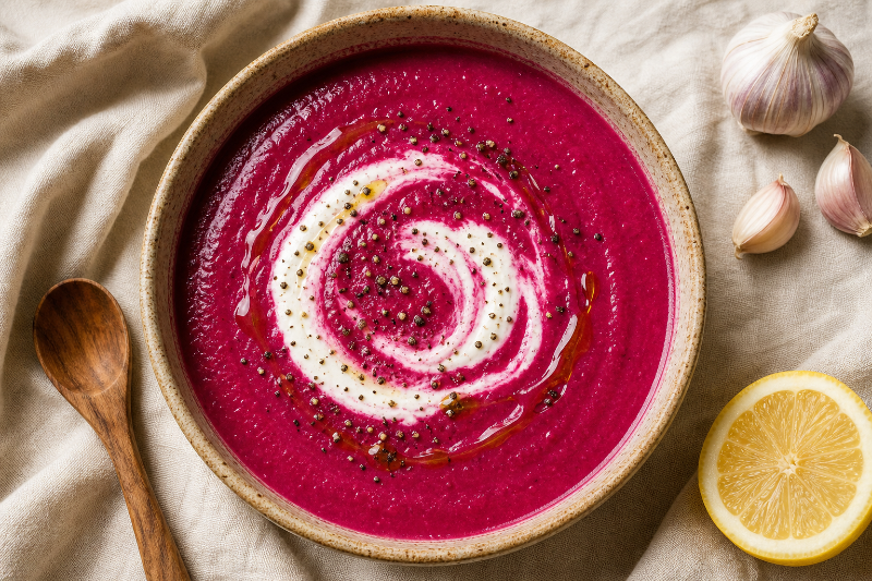 Velouté de betterave au yaourt, recette GustoPlan