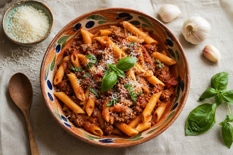 Pâtes bolognaise express au Cookeo, recette GustoPlan