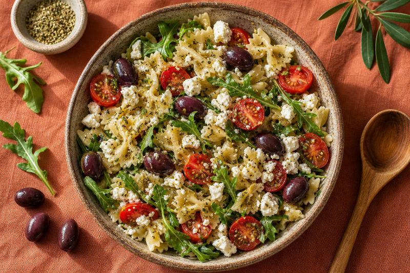 Farfalle Salad with Feta — recette GustoPlan