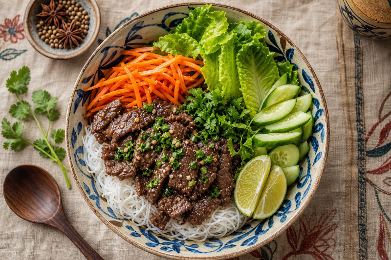 Bo bun au bœuf — recette GustoPlan