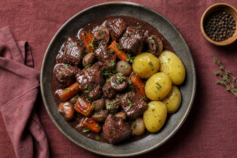 Beef bourguignon, GustoPlan recipe