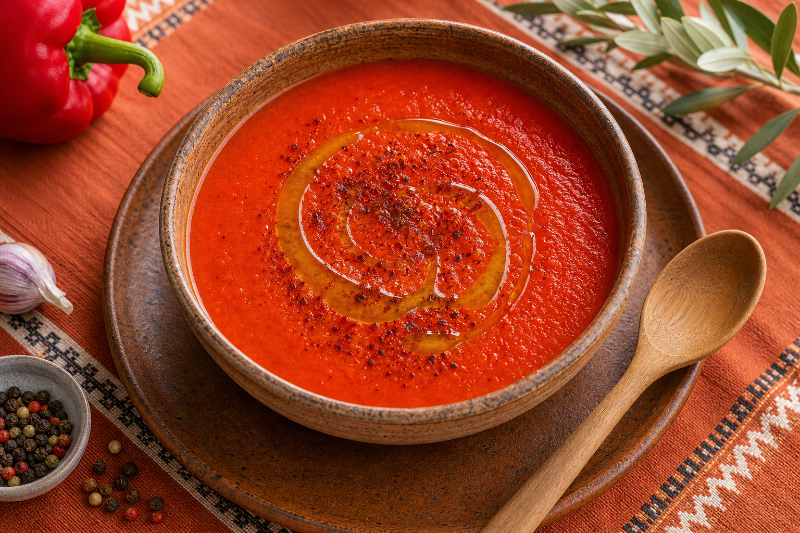 Soupe de poivrons, recette GustoPlan