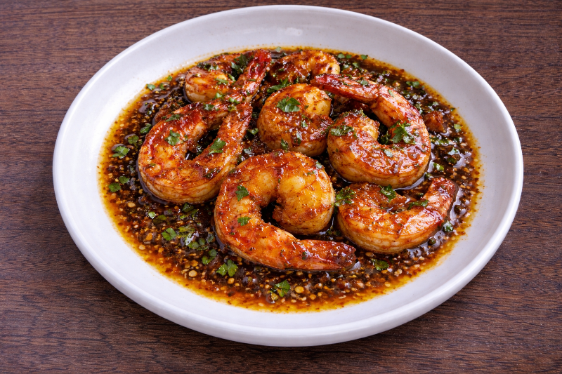 Crevettes au Gingembre & Sauce Soja