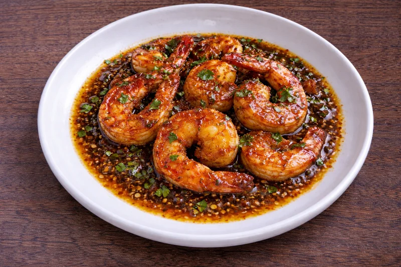 Crevettes au Gingembre & Sauce Soja