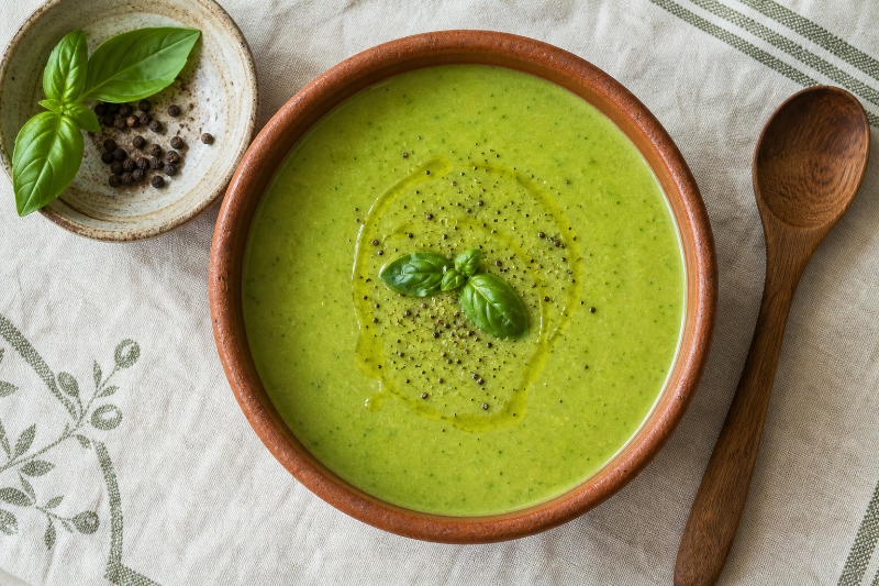 Zucchini basil velouté, GustoPlan recipe