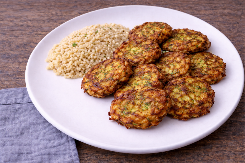 Beignets de Courgette et Boulgour