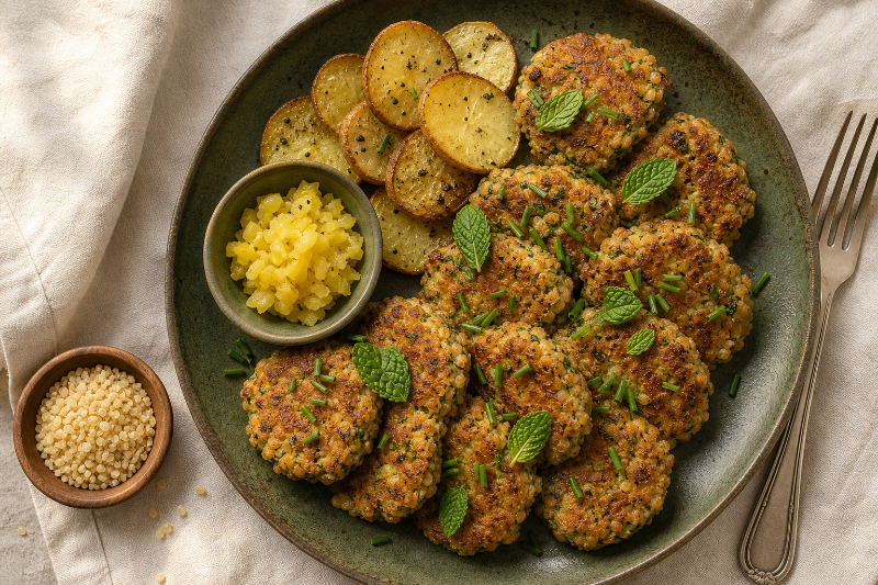 Beignets de Courgette et Boulgour